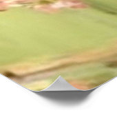 Vrouwen die onder Cherry Trees lopen op zonnige da Poster (Hoek)