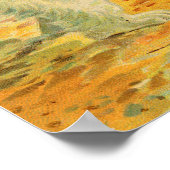 Vrouwen die op Beer illustratie rijden Poster (Hoek)