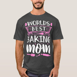 Vrouwen die op mam baken, snoekbakker, utensi t-shirt