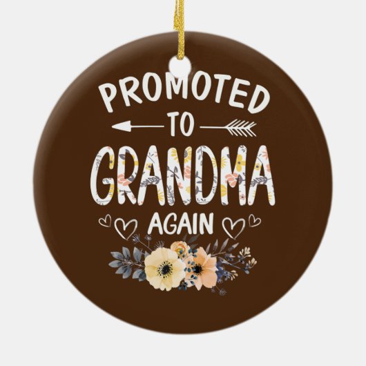 Vrouwen die opnieuw naar oma worden gepromoot: Nie Keramisch Ornament (Achterkant)