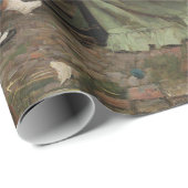 Vrouwen die over de tuinmuur kletsen (roddel) cadeaupapier (Rol Hoek)