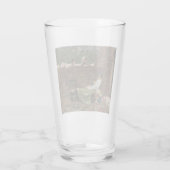 Vrouwen die over de tuinmuur kletsen (roddel) glas (Achterkant)