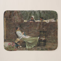 Vrouwen die over de tuinmuur kletsen (roddel)