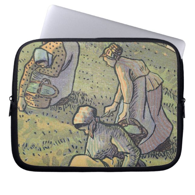 Vrouwen die paddenstoelen verzamelen uit de "Trava Laptop Sleeve (Voorkant)