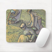 Vrouwen die paddenstoelen verzamelen uit de "Trava Muismat (Met muis)