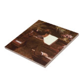 Vrouwen die Piano Gift Box spelen Tegeltje (Zijkant)