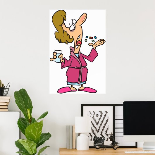 Vrouwen die pillen nemen poster