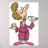 Vrouwen die pillen nemen poster (Voorkant)