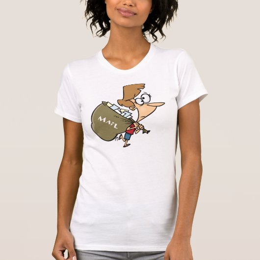Vrouwen die postbagage vervoert Weer T-Shirt (Voorkant)