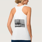 Vrouwen die racerback-T-Shirt hard maken als een b Tanktop (Achterkant)