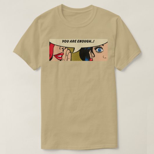 Vrouwen die ronddraaienJe bent voldoende feminisme T-shirt (Design voorkant)