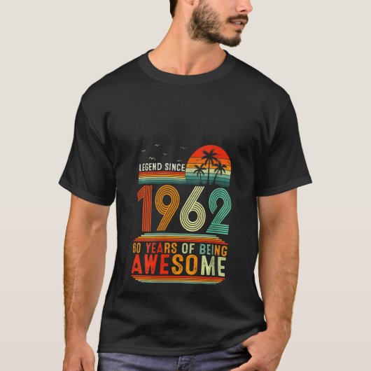 vrouwen die sinds 1962 60 jaar Geweldige zijn T-shirt (Voorkant)