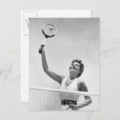 Vrouwen die Tennis spelen 2 Briefkaart (Voorkant / Achterkant)