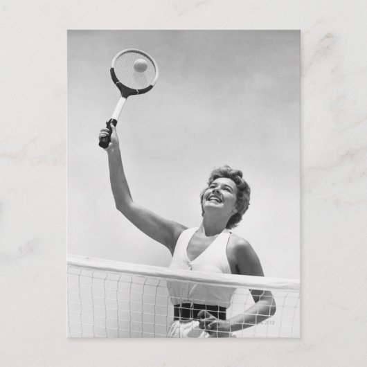 Vrouwen die Tennis spelen 2 Briefkaart (Voorkant)