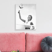 Vrouwen die Tennis spelen 2 Canvas Afdruk (Insitu (Woonkamer))