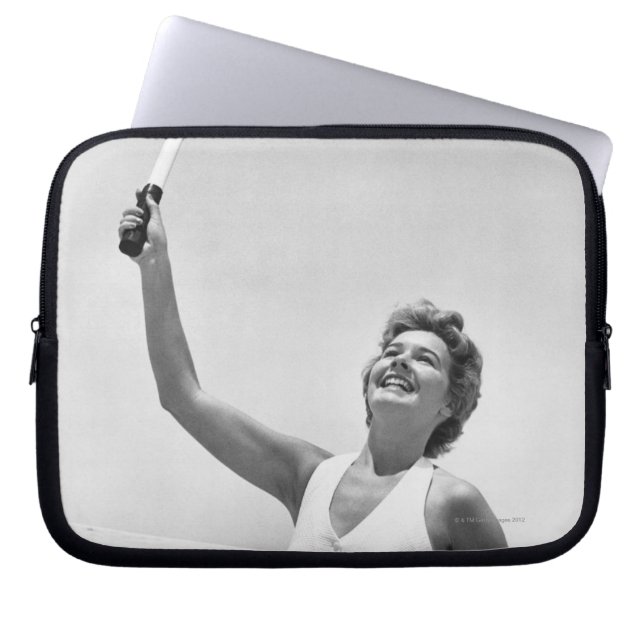 Vrouwen die Tennis spelen 2 Laptop Sleeve (Voorkant)