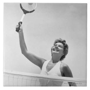 Vrouwen die Tennis spelen 2 Tegeltje