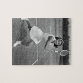 Vrouwen die tennis spelen legpuzzel (Horizontaal)