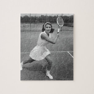 Vrouwen die tennis spelen legpuzzel