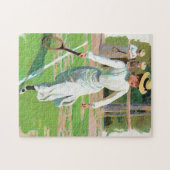 Vrouwen die tennis spelen, ongeveer 1900 legpuzzel (Horizontaal)