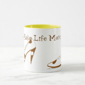 Vrouwen die van hoge hiel houden mok (Midden)