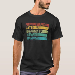 Vrouwen die van kattenoma naar oma worden gepromoo t-shirt