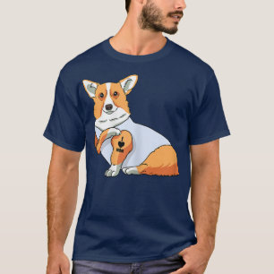 Vrouwen die van mama houden Funny Corgi Dog Moeder T-shirt