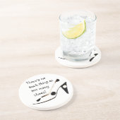 Vrouwen die van schoten houden zandsteen onderzetter (Zijkant)