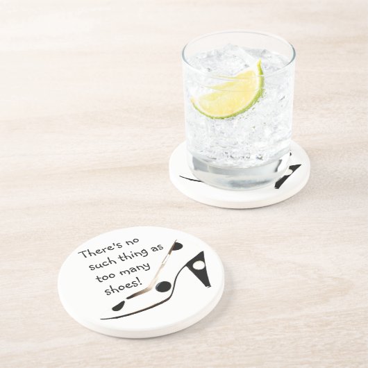 Vrouwen die van schoten houden zandsteen onderzetter (Zijkant)