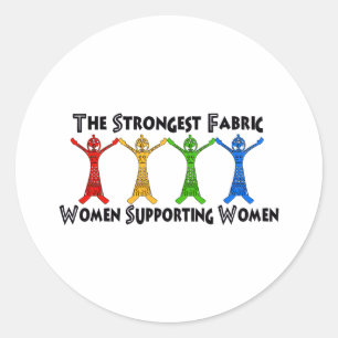 Vrouwen die vrouwen steunen ronde sticker