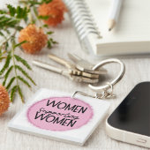 vrouwen die vrouwen steunen sleutelhanger (Voorkant Rechts)