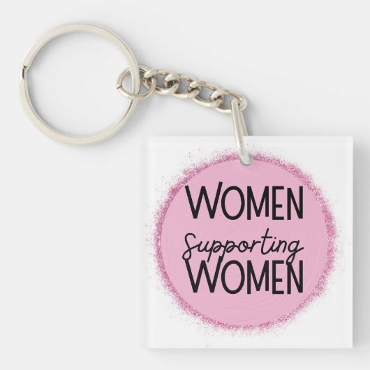 vrouwen die vrouwen steunen sleutelhanger (voorkant)