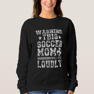Vrouwen die waarschuwen dat deze voetbalmam zo lui trui