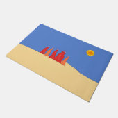 Vrouwen die water vervoeren in de woestijn van Tha Deurmat (Schuin)