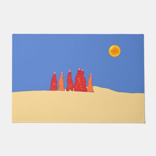 Vrouwen die water vervoeren in de woestijn van Tha Deurmat (Voorkant)