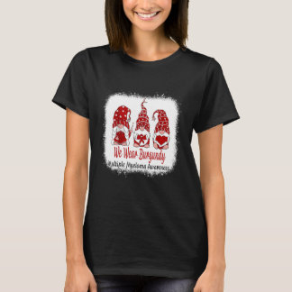 Vrouwen die wij Burgundy Multiple Myeloma Draag T-shirt