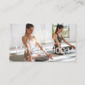 Vrouwen die Yoga-Meditation beoefenen | Lotus Flow Visitekaartje (Voorkant)