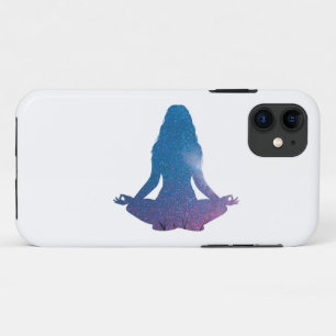 Vrouwen die yoga oefenen - Kies achtergrondkleur Case-Mate iPhone Case