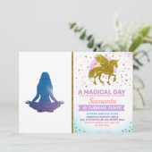 Vrouwen die yoga oefenen - Kies achtergrondkleur Kaart (Staand voorkant)