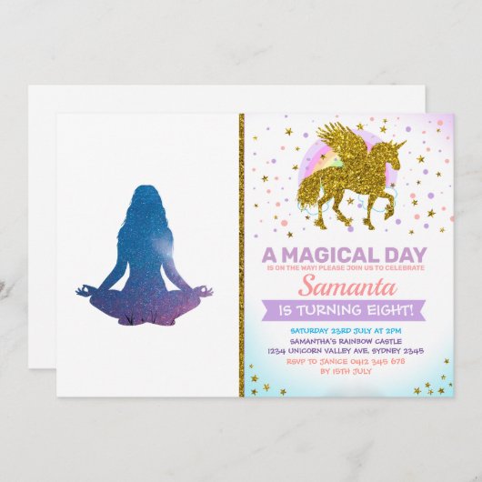 Vrouwen die yoga oefenen - Kies achtergrondkleur Kaart (Voorkant / Achterkant)