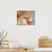 Vrouwen die zelf borstonderzoek doen poster (Keuken)