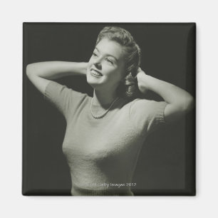 Vrouwen die zich verplaatsen magneet