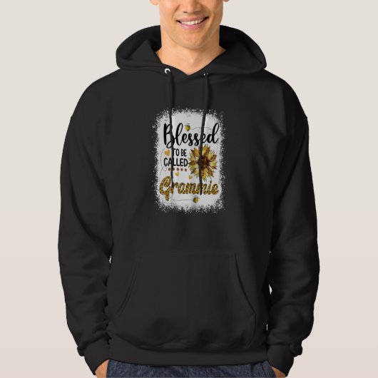 Vrouwen die zonder bloeding grammie Sunflower Moth Hoodie (Voorkant)