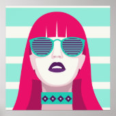 Vrouwen die zonnebrillen dragen poster (Voorkant)