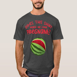 Vrouwen die zwanger zien Funny Gezegde Melon Pregn T-shirt
