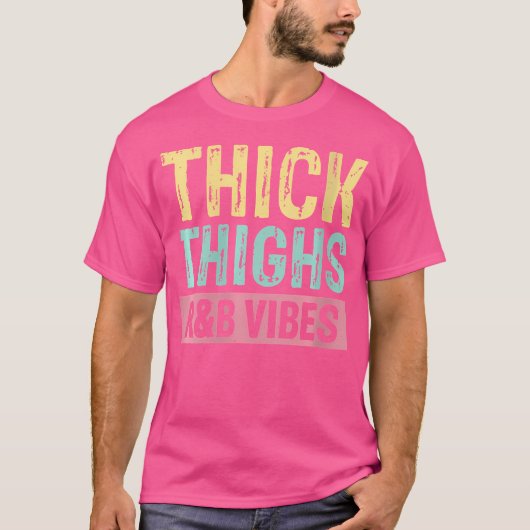 Vrouwen dikke dijen en RB vibes hip hop T-shirt (Voorkant)