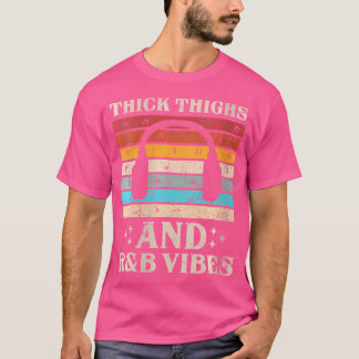 Vrouwen Dikke Dijen en RB Vibes Schattige 90's RB T-shirt