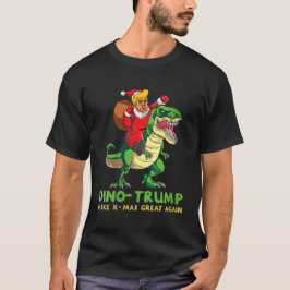 Vrouwen Dinotrump Grappige Trump Rijden Dinosaurus T-shirt