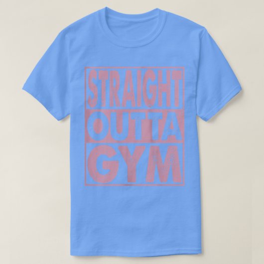 Vrouwen direct buiten de gym fitness t-shirt (Design voorkant)