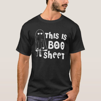 Vrouwen Dit is Boekenblad Schattige Ghost Hallowee T-shirt